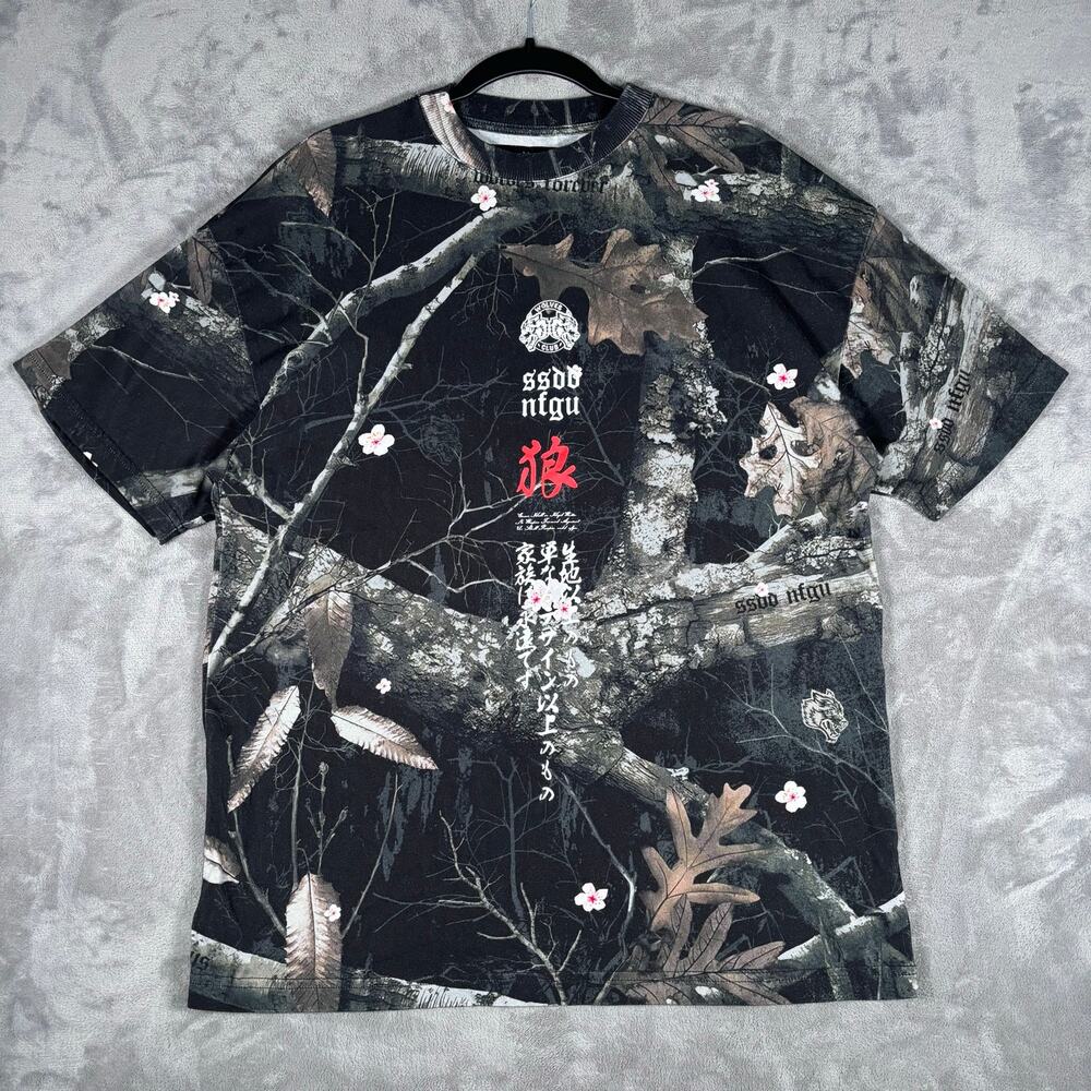 Darc Sport Limited Edition Wolves Club Cherry Blossom Camo Tee Size S 552/2000